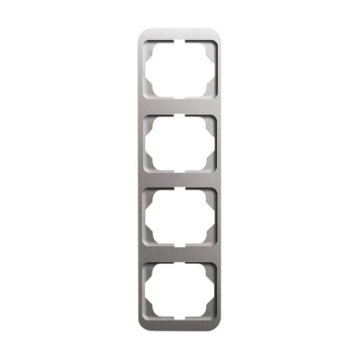 Cover frame 4gang platinum  alpha nea