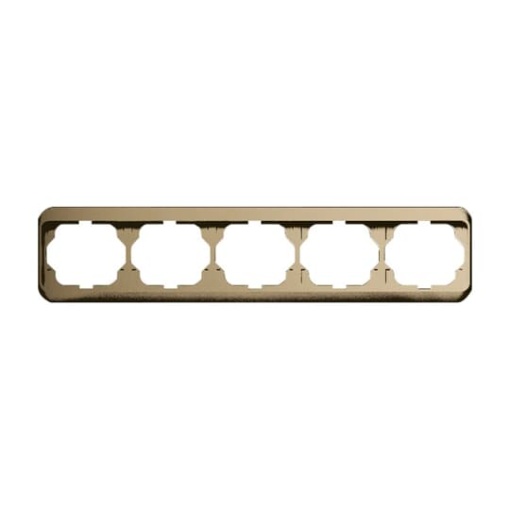 Cover frame 5gang bronze  alpha nea