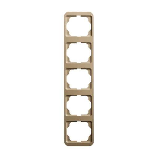 Cover frame 5gang bronze  alpha nea