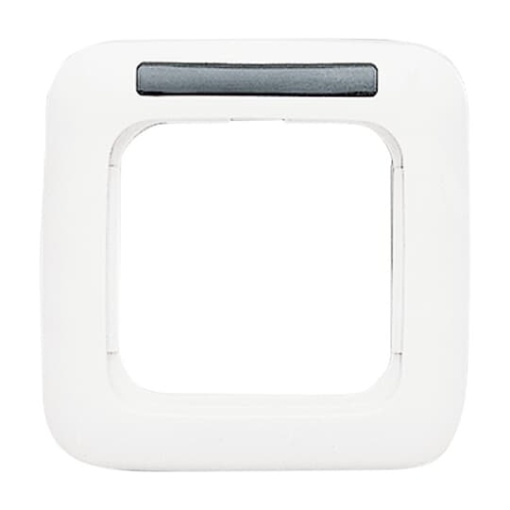 Cover frame with labelling field 1gang alpine white  Reflex SI