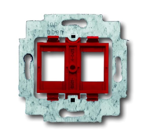 Flush Mounted Inserts Modular Jack 2gang red