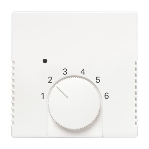 Cover Plate for Thermostat Turn button studio white  63x63