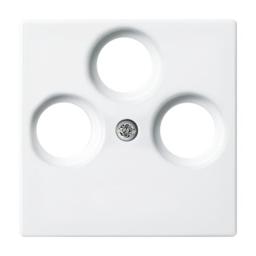 Cover plate SAT 3 gang alpine white  Buschbalance SI
