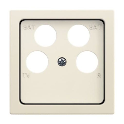 Cover plate SAT 4 gang ivory white  Platform 63