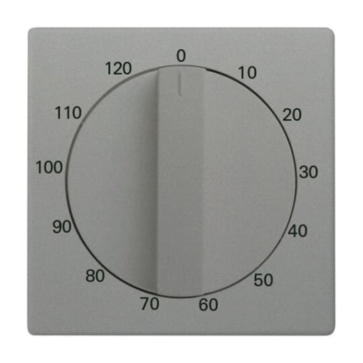 Cover plate Time indication for Time switch Turn button grey metallic  Platform 63