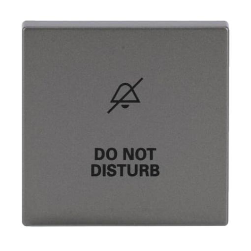 Rocker DND for Switchpush button Single rocker grey metallic  Platform 63