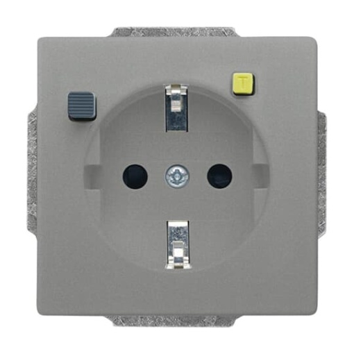 FISchukomat SCHUKO socket insert Protective Contact SCHUKO 30 mA grey metallic  Platform 63