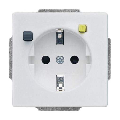 FISchukomat SCHUKO socket insert Protective Contact SCHUKO 30 mA aluminium silver  Platform 63