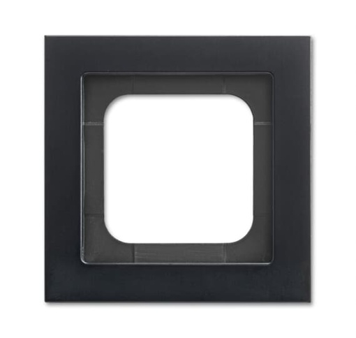 Cover frame 1gang black matt  Buschaxcent pur
