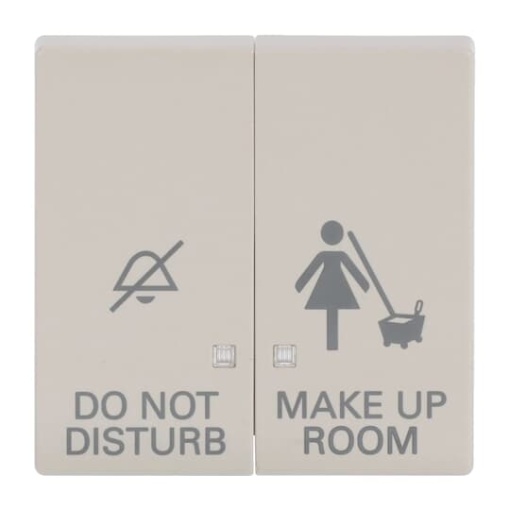 Rocker with legend DND MUR 1gang for Switchpush button Twopart rocker ivory white  Platform 63