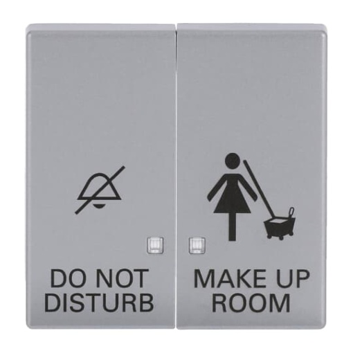 Rocker with legend DND MUR for Switchpush button Twopart rocker aluminium silver  Platform 63