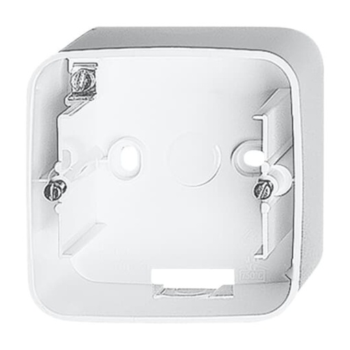 Mounting Box 1 gang studio white  alpha