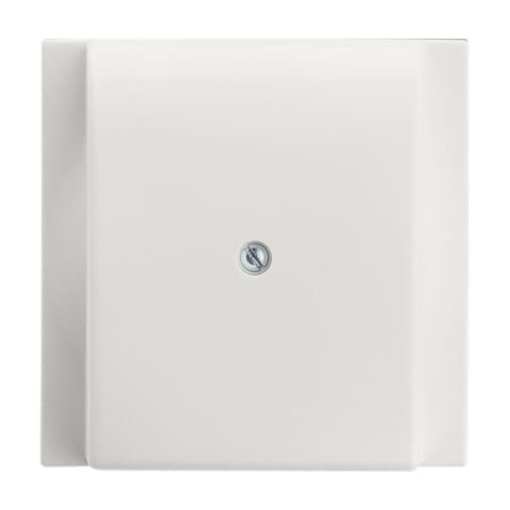 Cover plate Cable outlet with Mounting plate alpine white  impuls
