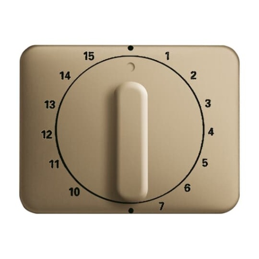 Cover plate with legend 1  15 Min for Time switch Turn button bronze  alpha