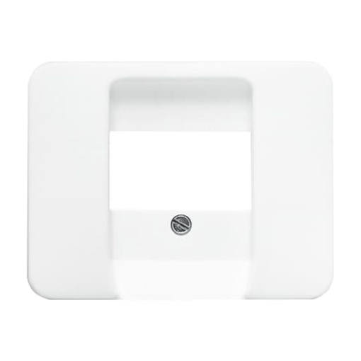 Cover plate TAE UAE  TAE USB  VGA  HDMI  loudspeaker 1 gang studio white  alpha