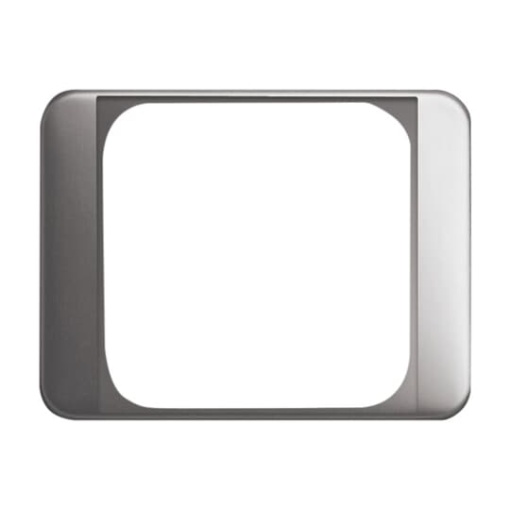 Cover plate Telecommunication inserts 50 x 50 mm platinum  alpha