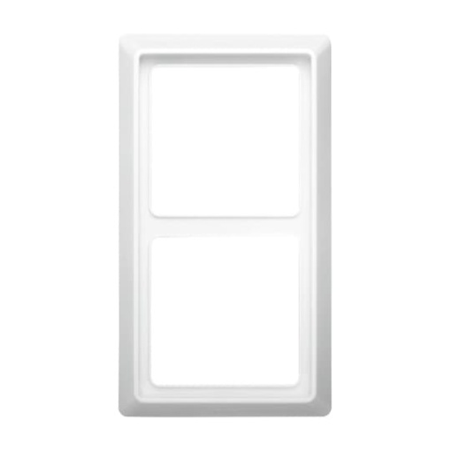 Cover frame 2gangs alpine white  Allwetter 44 IP 44