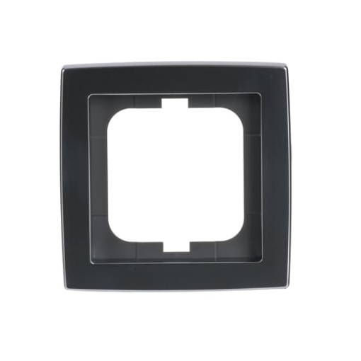 Cover frame 1-gang chrome matt - solo