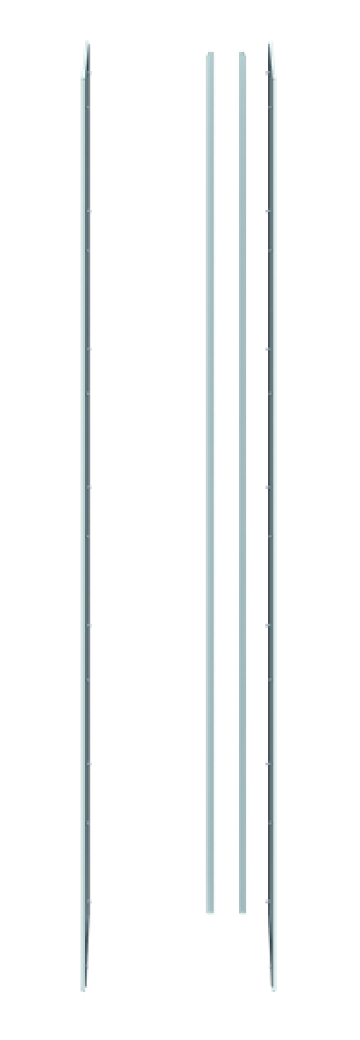 Side wall 1850 mm x 7 mm x 400 mm Isolated Class II IP55