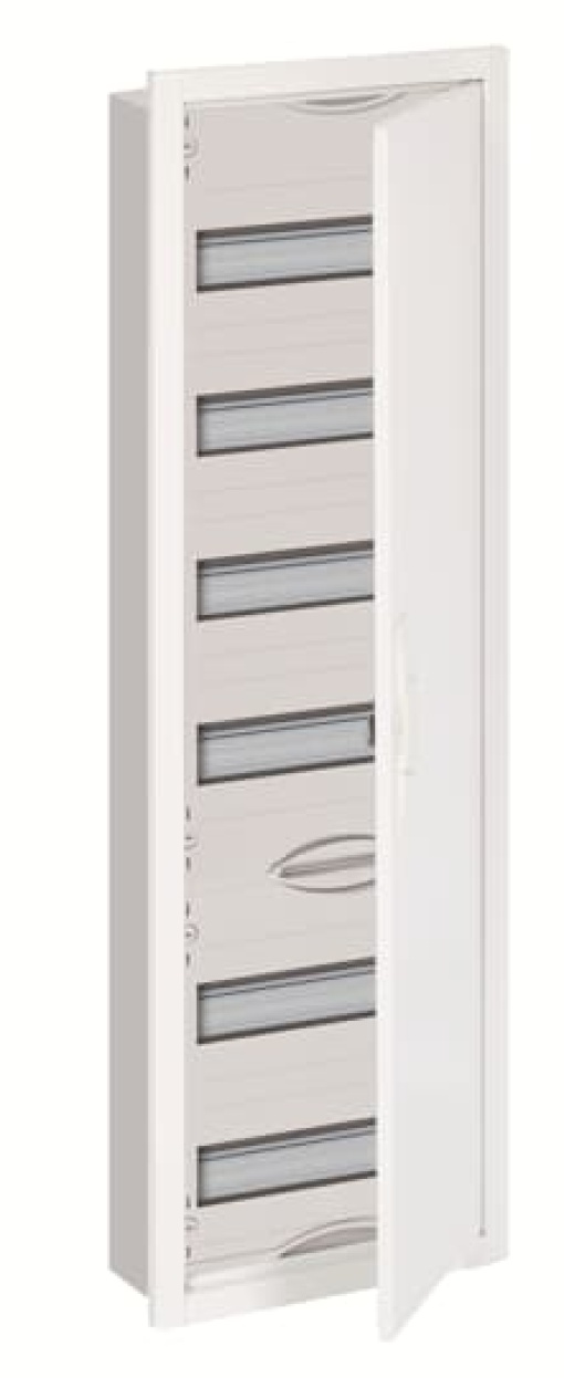 U Compact distribution board, Flush mounting, 72 SU, Isolated Class II, IP31, Rows 6, 984 mm x 310 mm x 120 mm