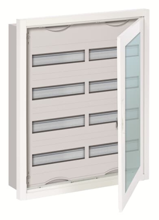 U Compact distribution board, Flush mounting, 96 SU, Isolated Class II, IP31, Rows 4, 684 mm x 560 mm x 120 mm