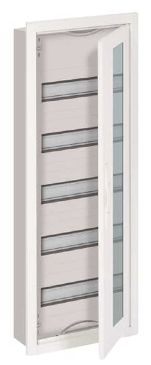 U Compact distribution board, Flush mounting, 60 SU, Isolated Class II, IP31, Rows 5, 834 mm x 310 mm x 120 mm