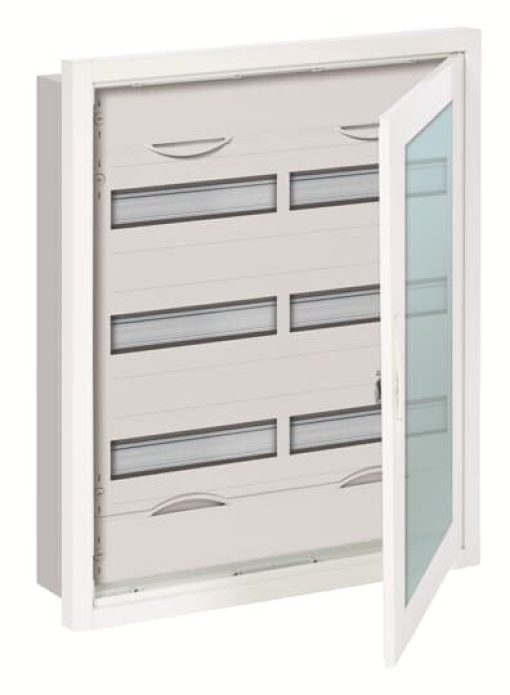 U Compact distribution board, Flush mounting, 72 SU, Isolated Class II, IP31, Rows 3, 684 mm x 560 mm x 120 mm
