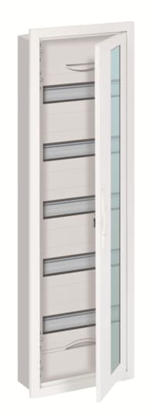 U Compact distribution board, Flush mounting, 60 SU, Isolated Class II, IP31, Rows 5, 984 mm x 310 mm x 120 mm