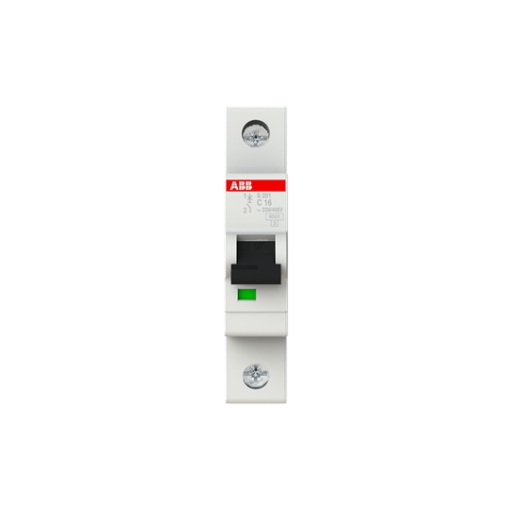 Miniature Circuit Breaker - S200 - 1P - 16 A - C - AC 6 kA