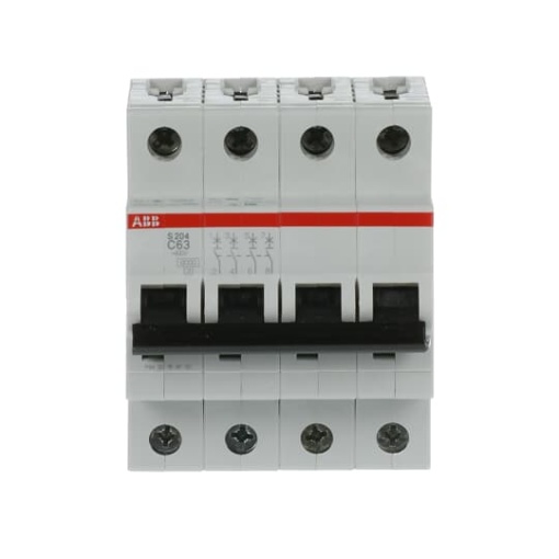 Miniature Circuit Breaker - S200 - 4P - 63 A - C - AC 6 kA