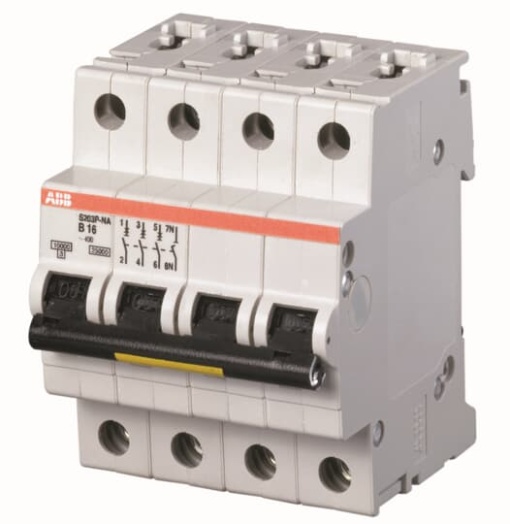 S203P-K1.6NA Miniature Circuit Breaker - 3NP - K - 1.6 A