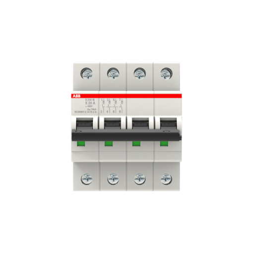 Miniature Circuit Breaker  S200M  4P  20 A  K