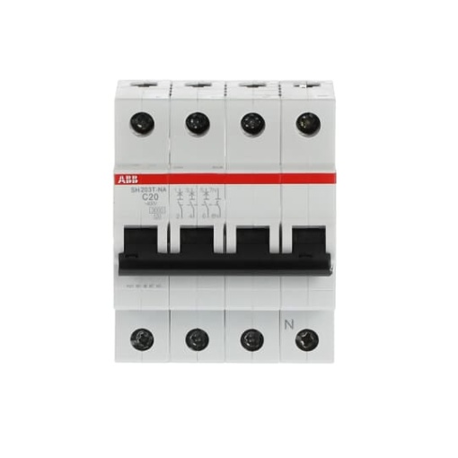 Miniature Circuit Breaker - SH200T - 3PN - 20 A - C