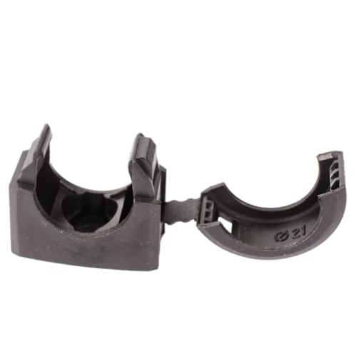 PA CLIP WITH LID 13MM BLACK