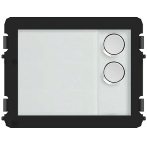 Pushbutton module, round button, 2 pushbuttons, 2, white