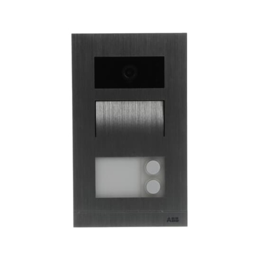 Mini video outdoor station 2 pushbuttons 2 buttons aluminium