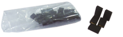 Jumper for audio handset, black