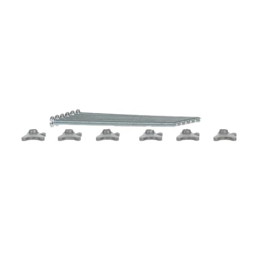 Cavity wall set for outdoor station, aluminium