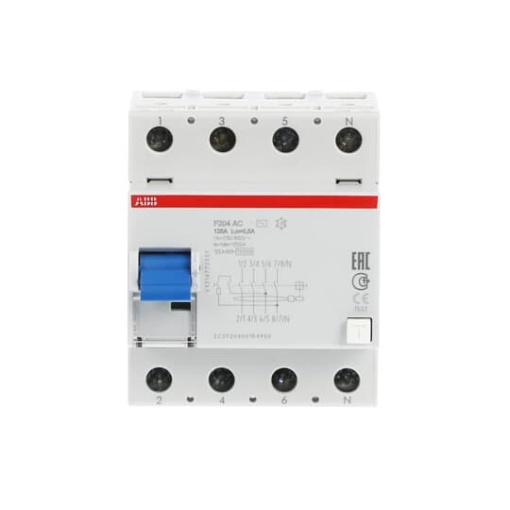 Residual Current Circuit Breaker  - 4P - Type AC - 500 mA - 125 A