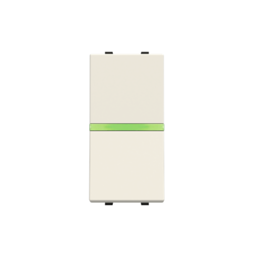 Pushbutton None Single push button Rocker 1 pole 1NO 0NC 1CO White  Zenit