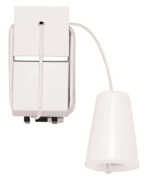 Pullcord pushbutton Cord switch White  Zenit