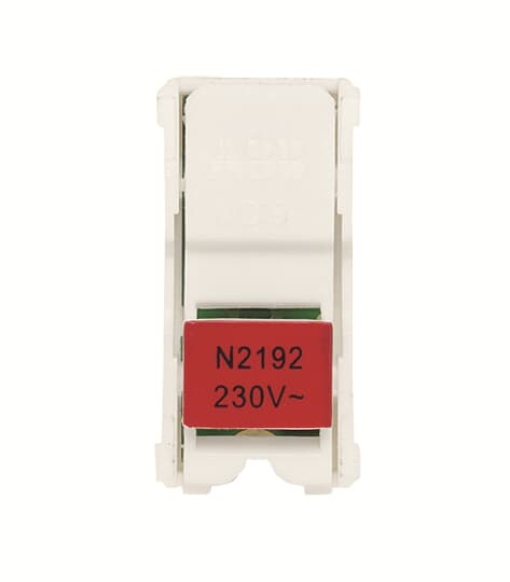 Accessory Switchpush button White LED 0.7 A, 110...220 V Red - Zenit