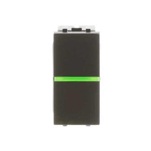 Pushbutton None Single push button Rocker 1 pole 1NO 0NC 1CO Anthracite  Zenit