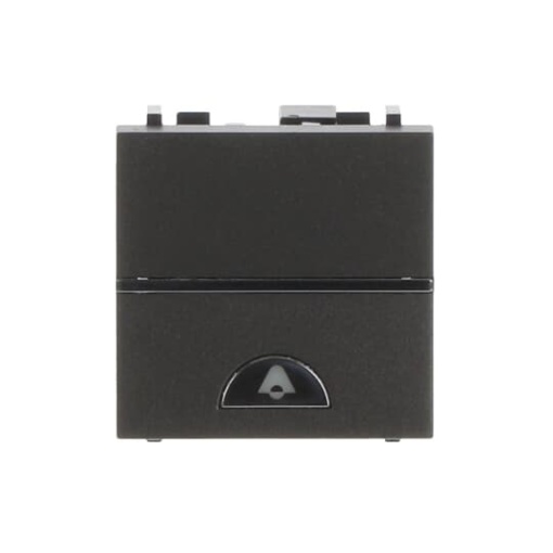 Pushbutton SP with bell symbol  2M  Anthracite Symbol bell Single push button Rocker 1 pole Anthracite  Zenit