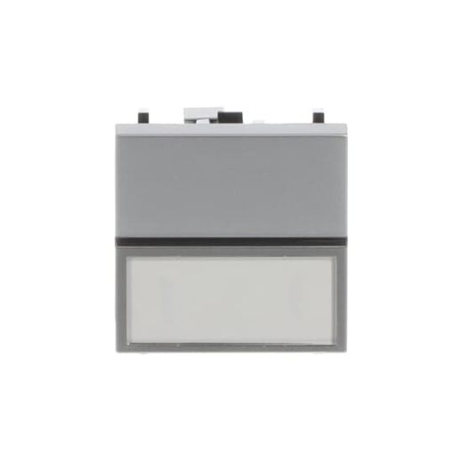 Pushbutton Without imprint Single push button 1P pole 1NO 0NC 1CO Silver  Zenit