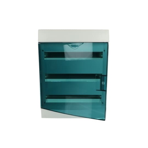 Consumer unit , Surface mounting, 54 modules, 3 rows, IP41,  Door Single, Plastic, Transparent, Dimensions 119.000 mm x 387.000 mm x 512.000 mm