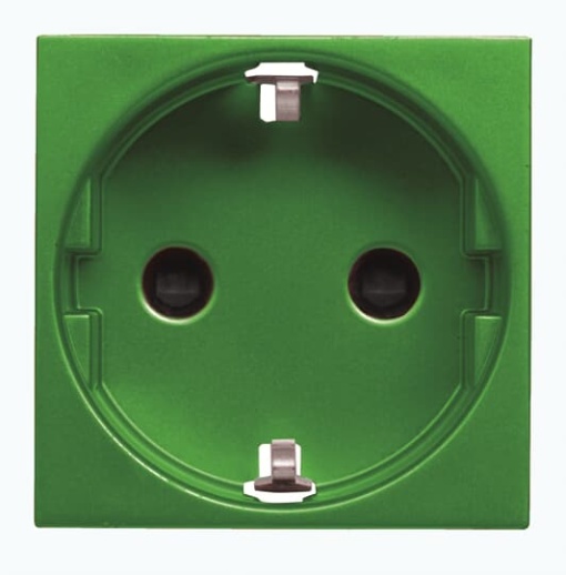 Socket outlet Schuko Without imprint Green  - Zenit
