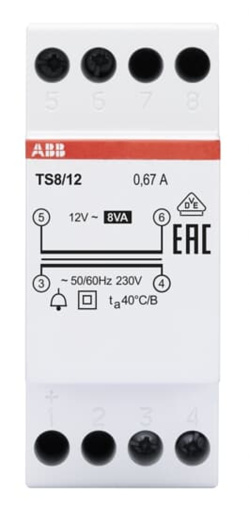 TS812 Non-inherently short-circuit proof bell transformer