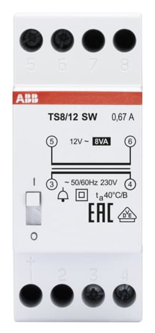 TS 812SW Non-inherently short-circuit proof bell transformer