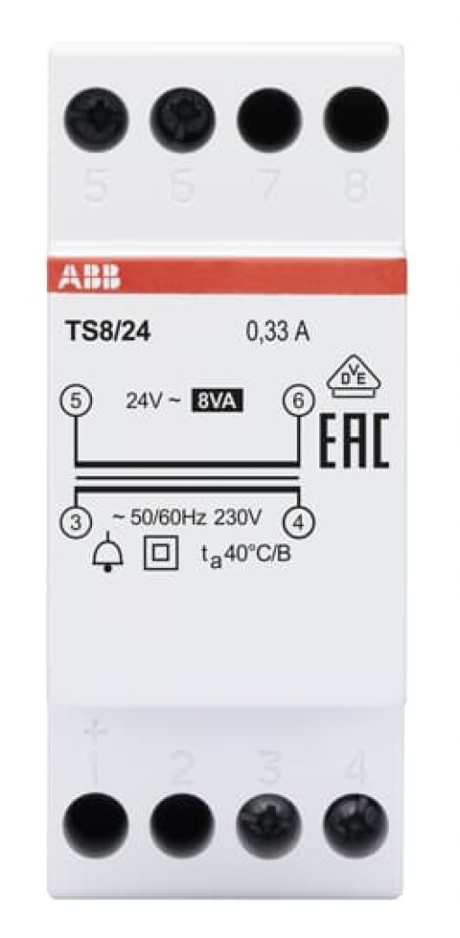 TS824 Non-inherently short-circuit proof bell transformer